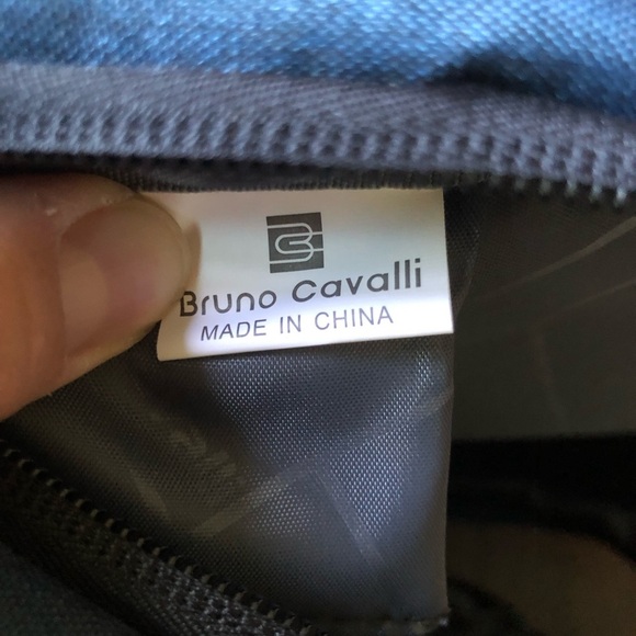 Bruno Cavalli Laptop Backpack Blue 15.6 Inch USB Charging Pockets Padded - Picture 10 of 11